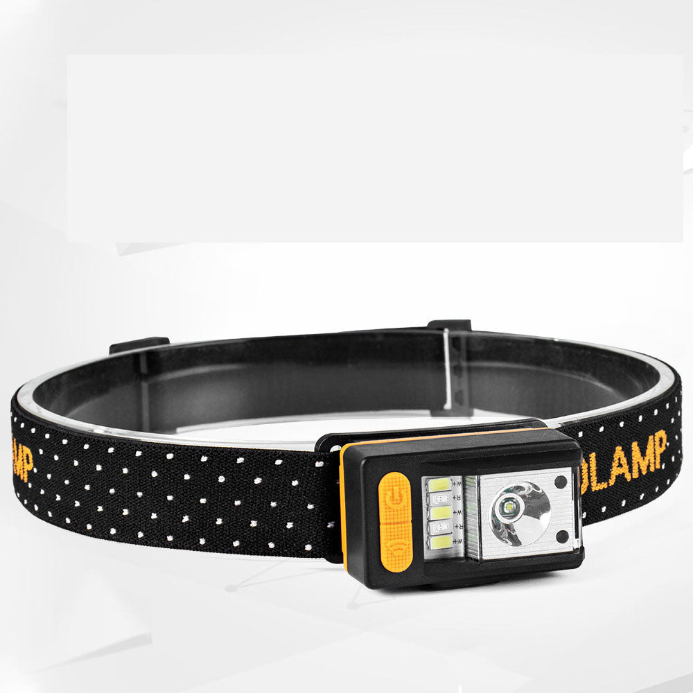 Strong Light Induction Headlight Night Fishing Light Rechargeable Head-Mounted Outdoor Headlight Led Waterproof Fishing Light COB