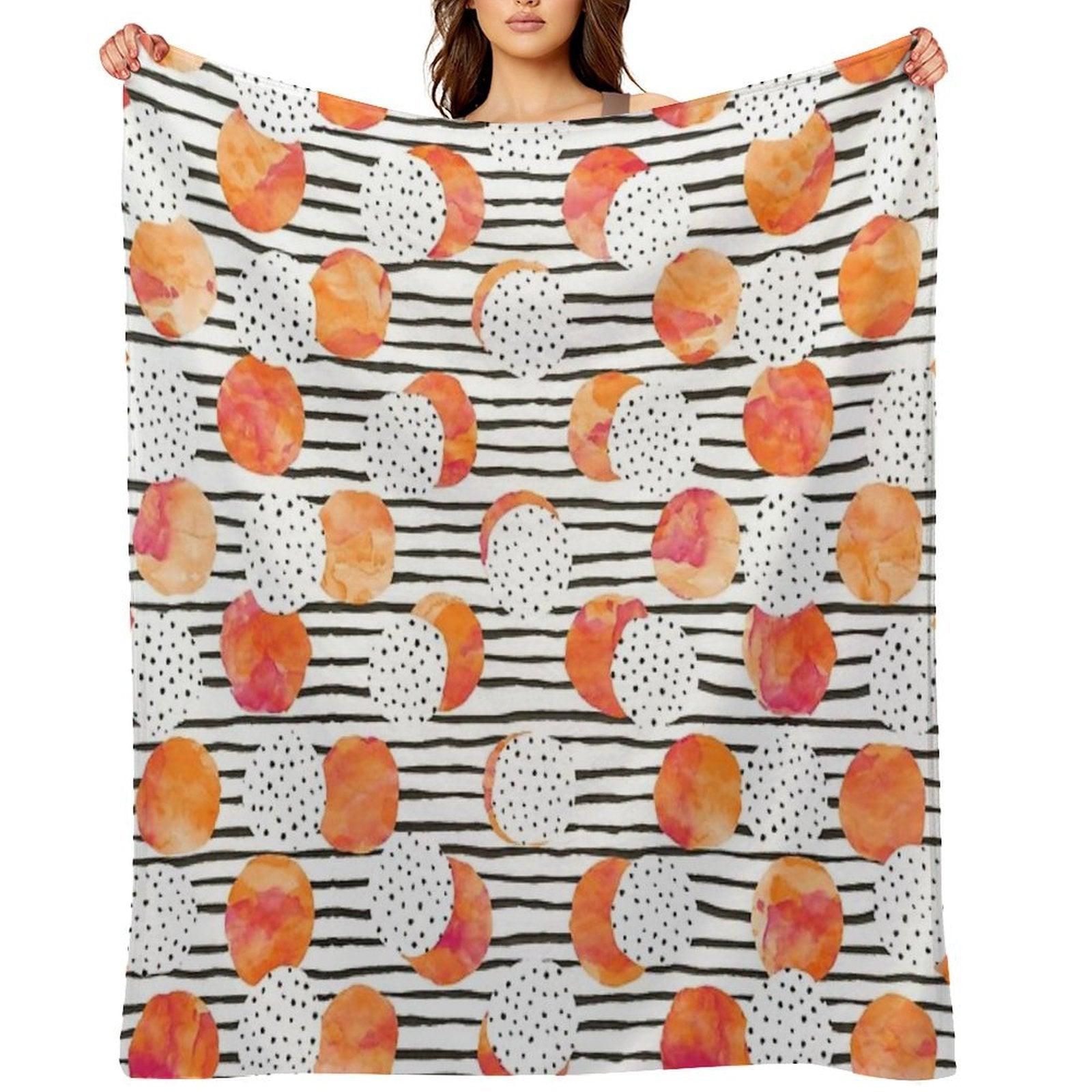 Fruity Orange Throw Blanket