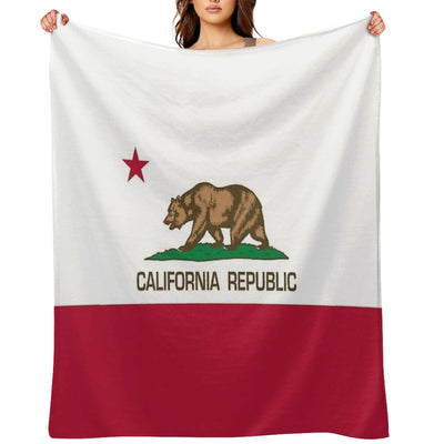 California Republic State Flag of California Multi-functional Throw Blanket