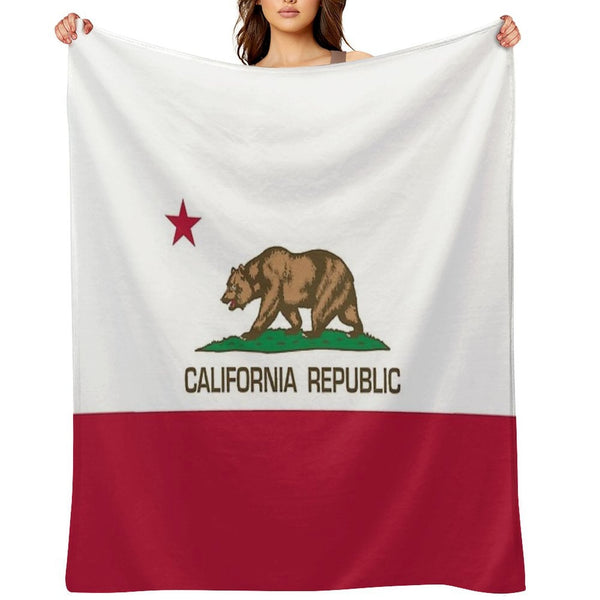 California Republic State Flag of California Multi-functional Throw Blanket
