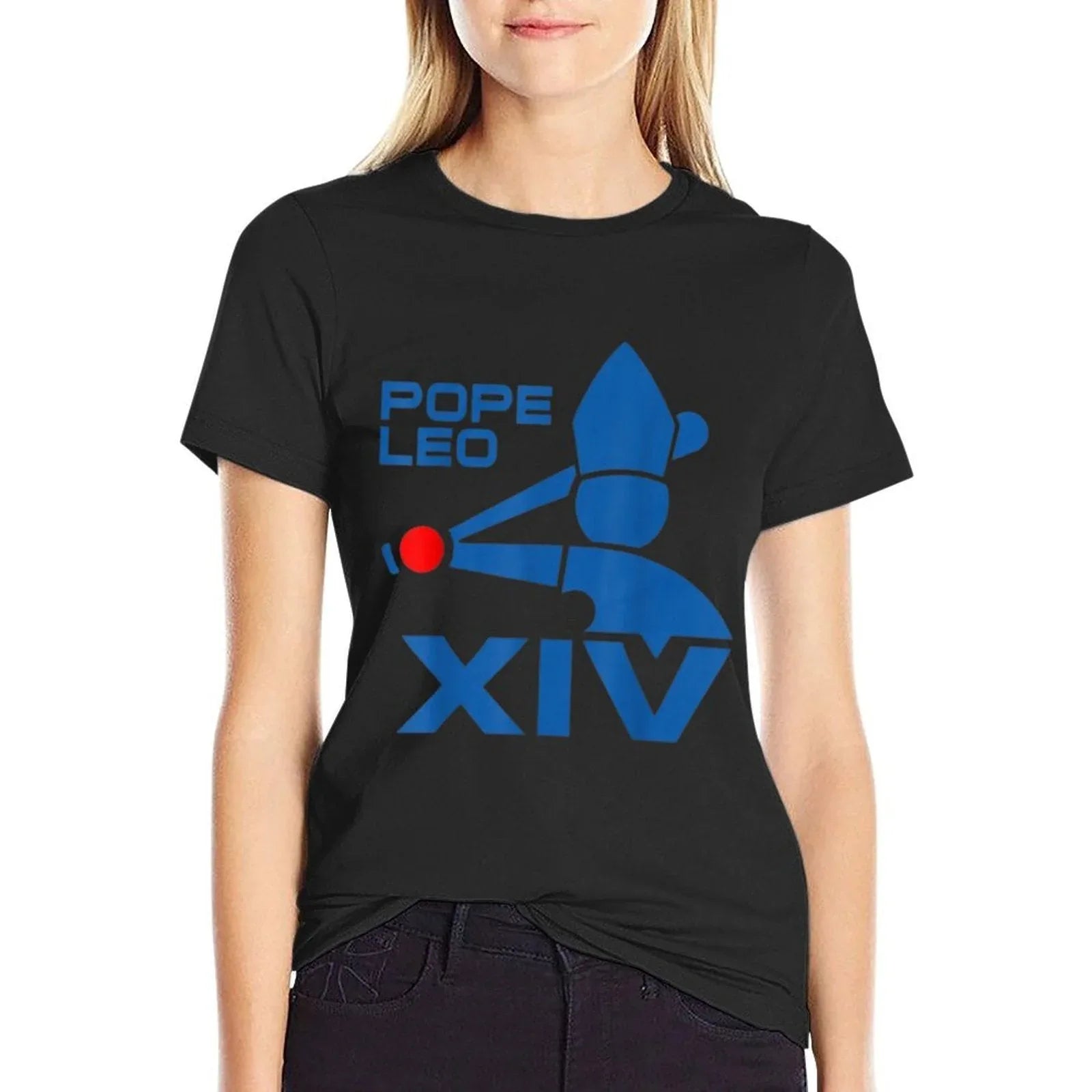 Da Pope Leo XIV Baseball  Slim-fit Cut T-Shirt