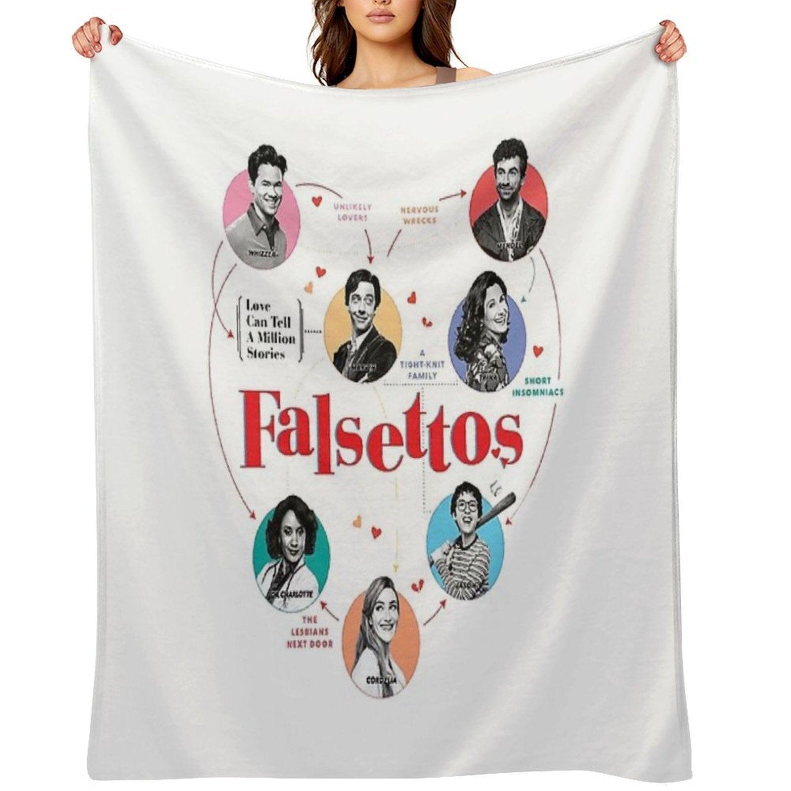 Falsettos Revival Throw Blanket