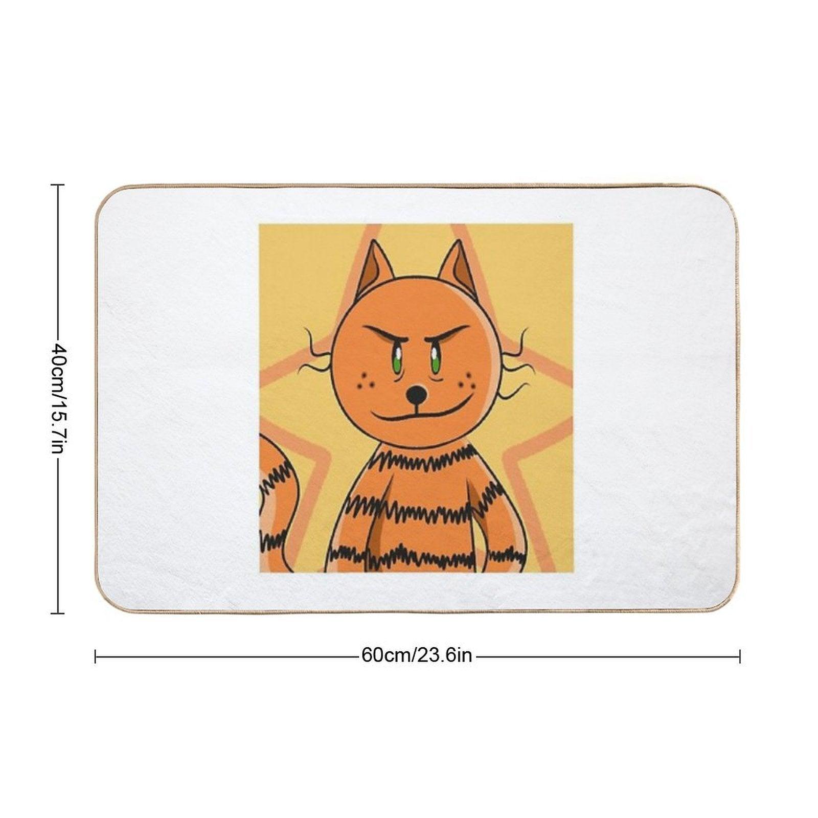 Petey The Cat  Fade-Resistant Bath Mat