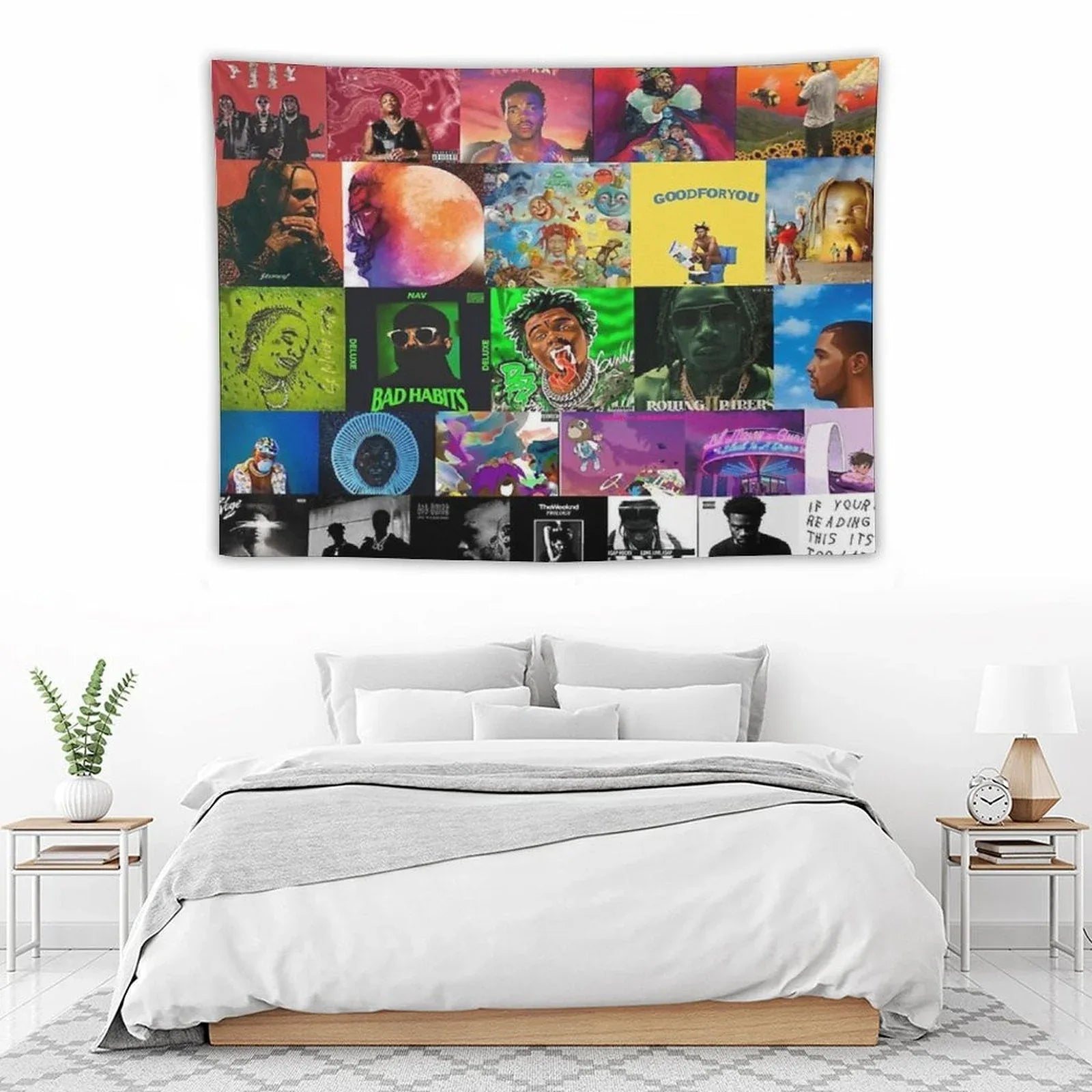 Album Cover Collage Tapestry