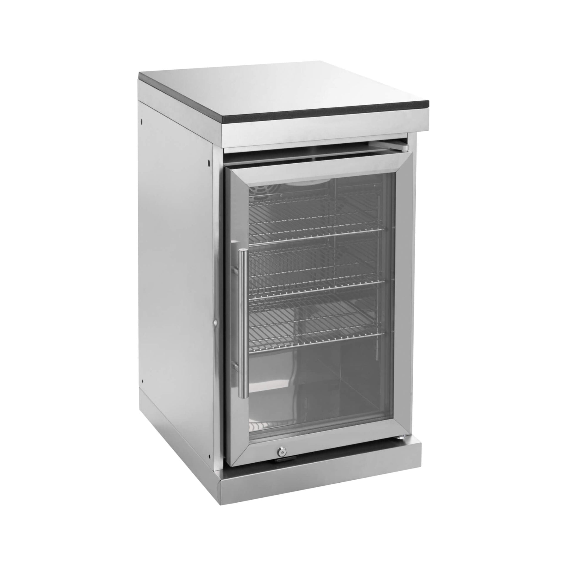 Amalfi 97-Inch 4-Burner 72K BTU LP Outdoor Kitchen Grill Island With Wine Cooler, Rotisserie, Cabinets, And Granite Countertops (SAK70319)