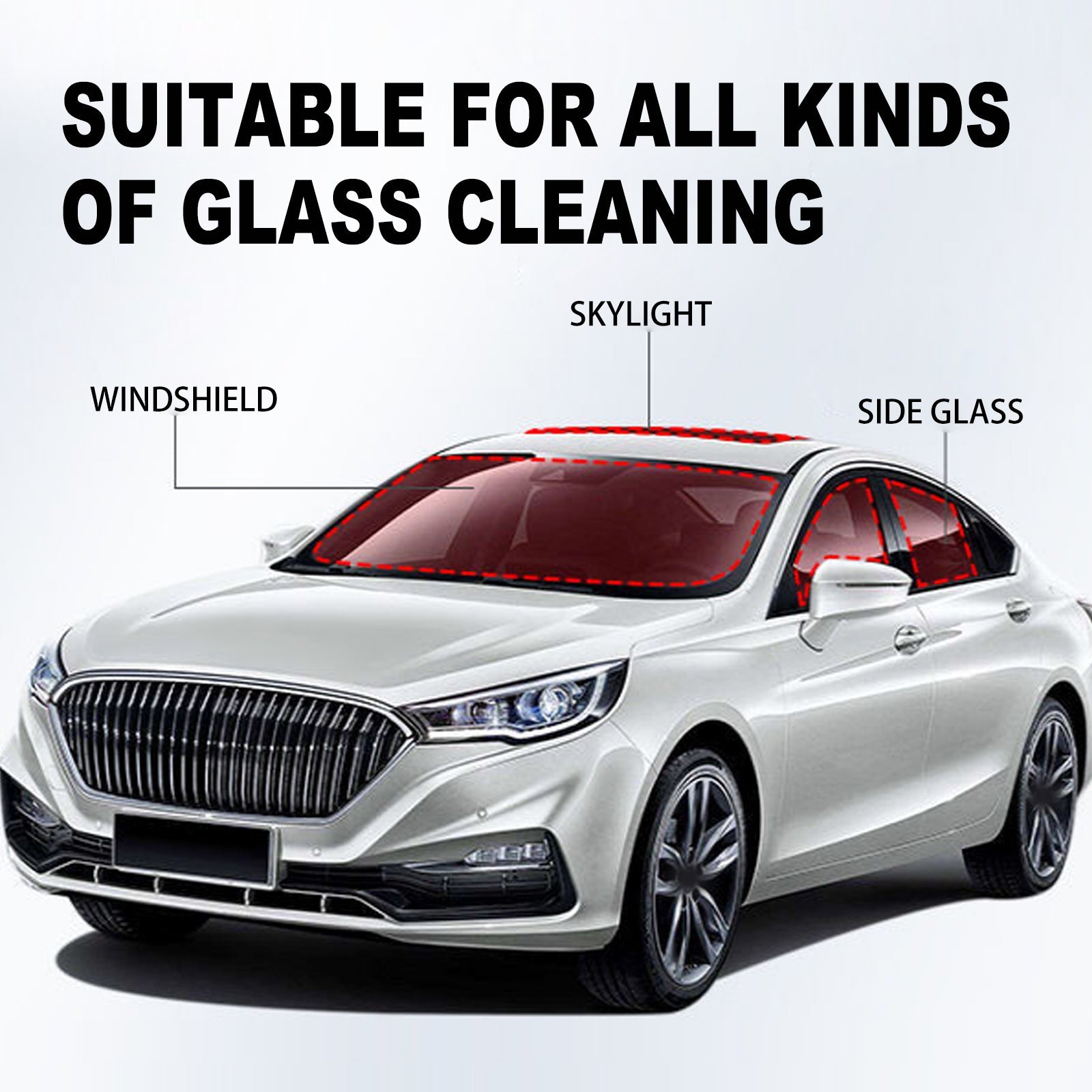 Car Glass Oil Film Remover, Rain Mist Smeary Clean Car Windscreen Cleaner