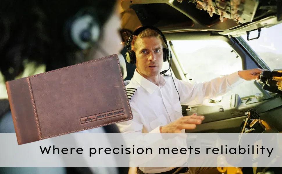Premium Leather Pilot Log - Perfect Gift for Pilots - Pilot Journal - Gifts for You 'n Me