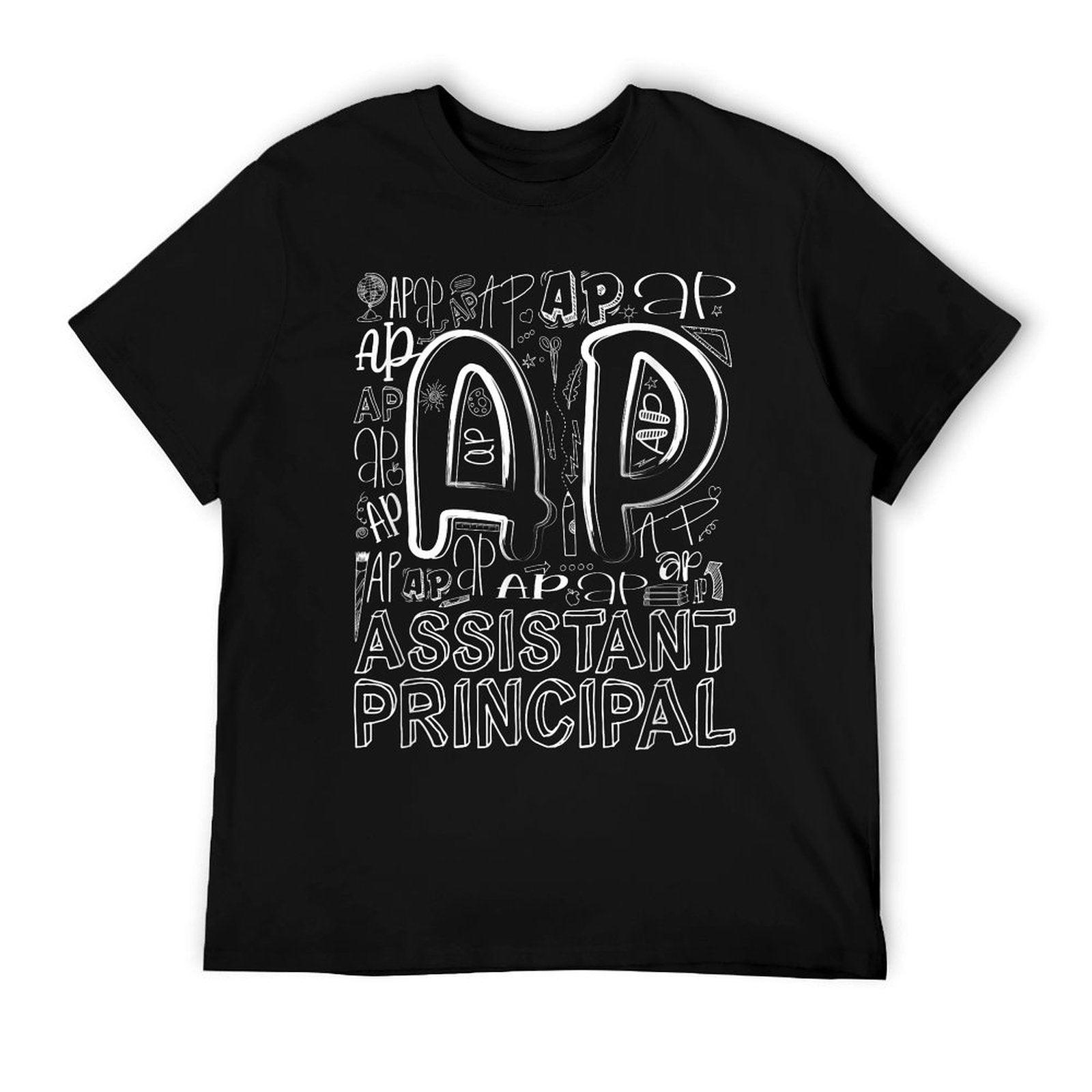 Assistant Principal Teacher Appreciation Week Cute  Last Day Of School - Black, Unisex-Adults, Small,, T-Shirt