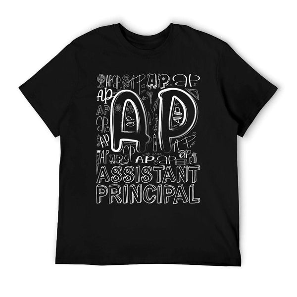 Assistant Principal Teacher Appreciation Week Cute  Last Day Of School - Black, Unisex-Adults, Small,, T-Shirt