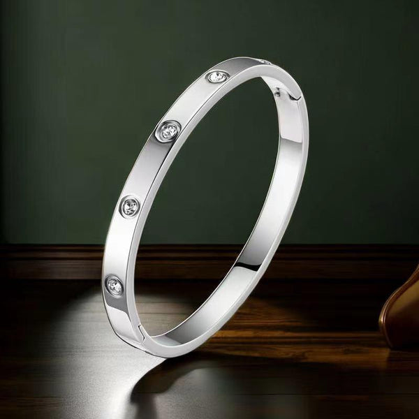 Stainless steel titanium steel bracelet for women non fading electroplated buckle jewelry for women