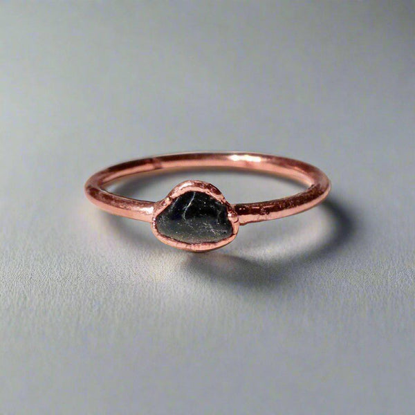 Copper Black Tourmaline Ring - Grounded Self | By Blackbird & Sage
