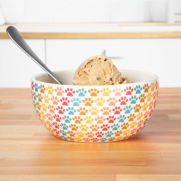 Ceramic Paw Lover Soup or Salad Bowl - Set of 4
