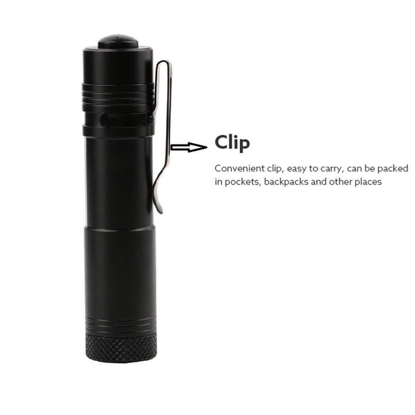 Mini Portable Aluminum LED Flashlight XPE COB Work Light Lanterna Powerful Pen Torch Lamp 4 Modes Use 14500 or AA