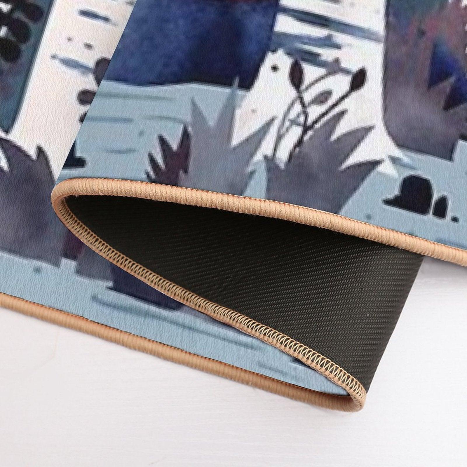 The Birches (in Blue) Bath Mat