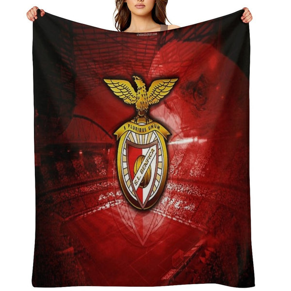 BENFICA FC Machine-washable Throw Blanket
