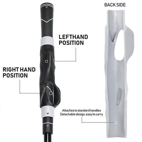 Golf Grip Trainer Attachment Outdoor Golf Swing Trainer Beginner Gesture Alignment Training Aids Correct Training Grip Aid