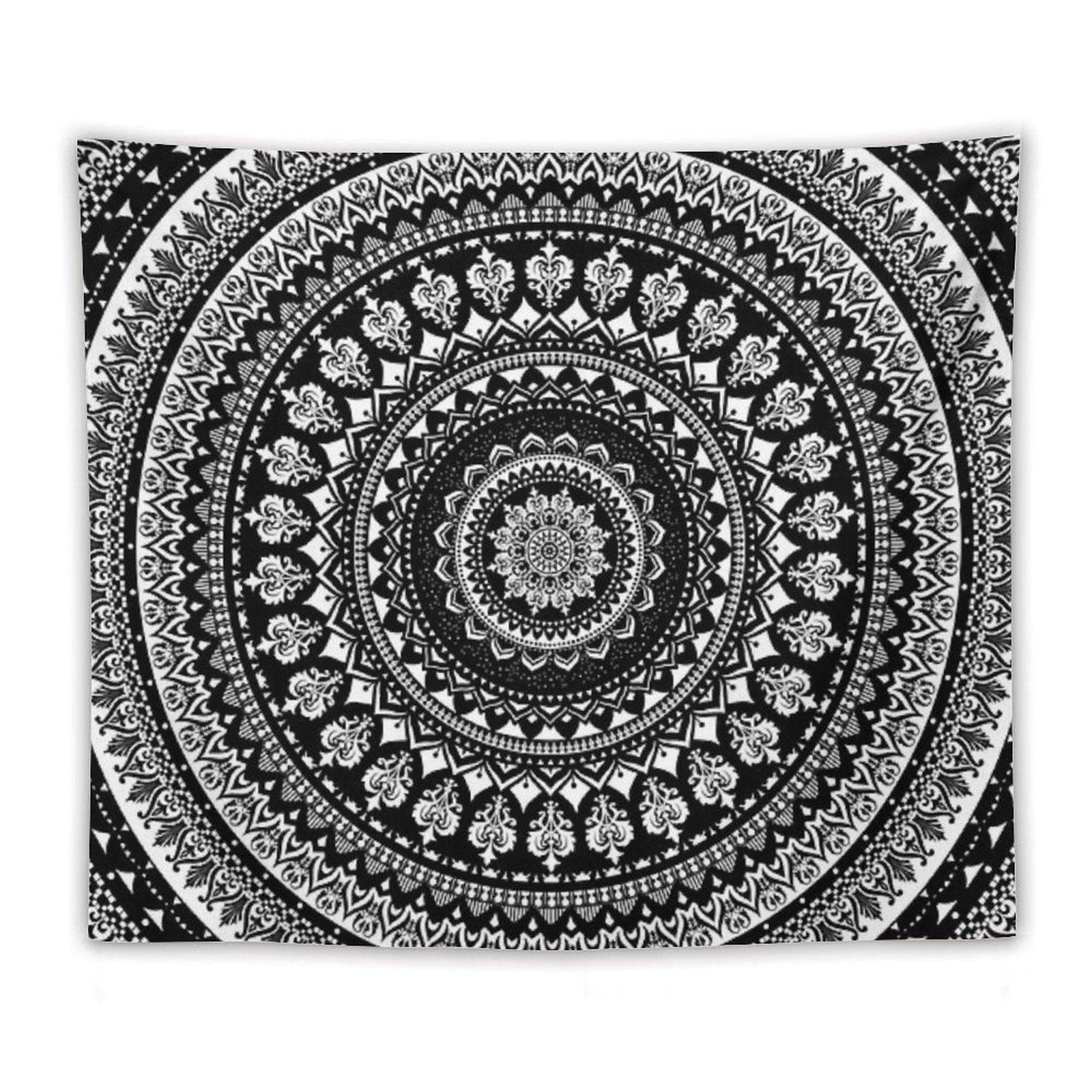 Mandala Monochrome 2 Tapestry
