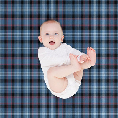 Fitzgerald Tartan Pattern Blue Irish Plaid Shrink-resistant Throw Blanket