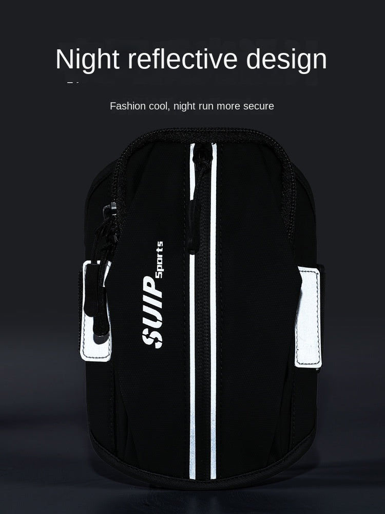 Outdoor fitness arm bag elastic men's and women's universal arm cover wrist bag fashionable waterproof running phone arm bag