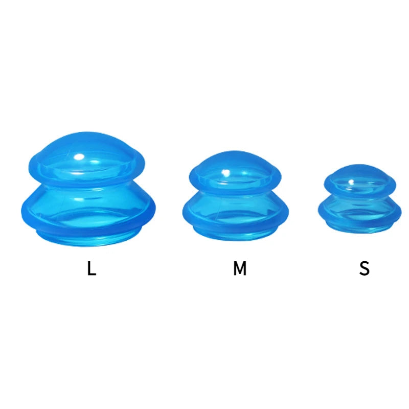 Silicone Cupping Set Suction cups Vacuum Suction Jars Therapy Slimming Body Face Massage Cupping Anti Cellulite Weight Loss