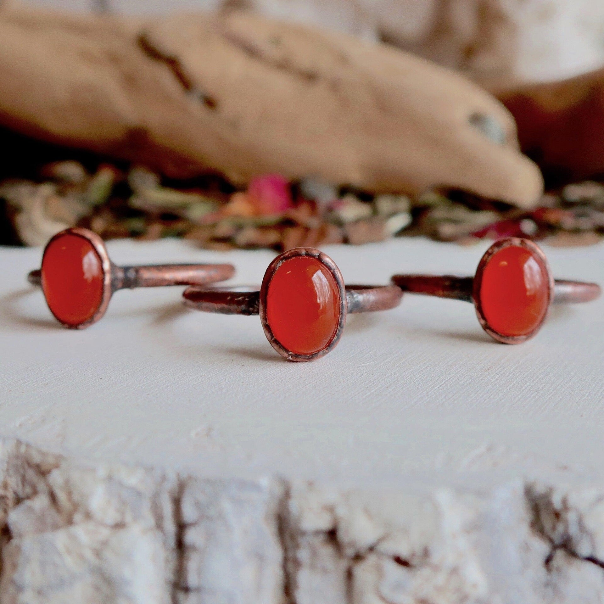 Copper Carnelian Ring - Empowering Creative Courage | By Blackbird & Sage