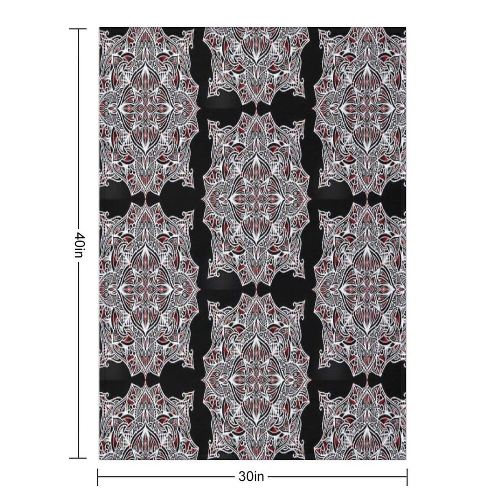 Mandala 2 Easy Care Throw Blanket