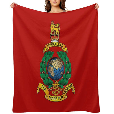 ROYAL MARINES Travel-friendly Throw Blanket