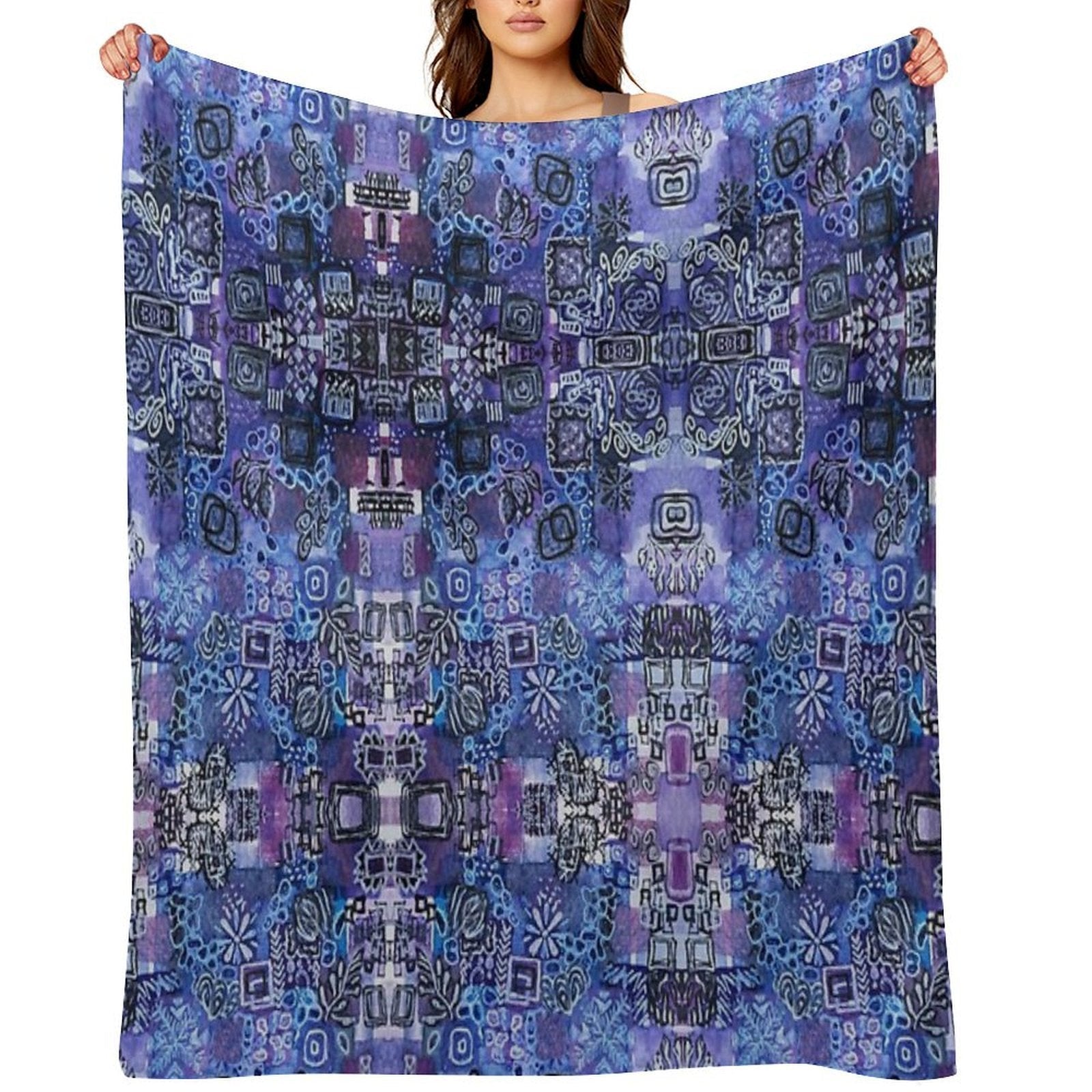 MINI Art 4 PATTERN 2 Durable Throw Blanket