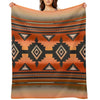 Canyon  Navajo Rust Throw Blanket