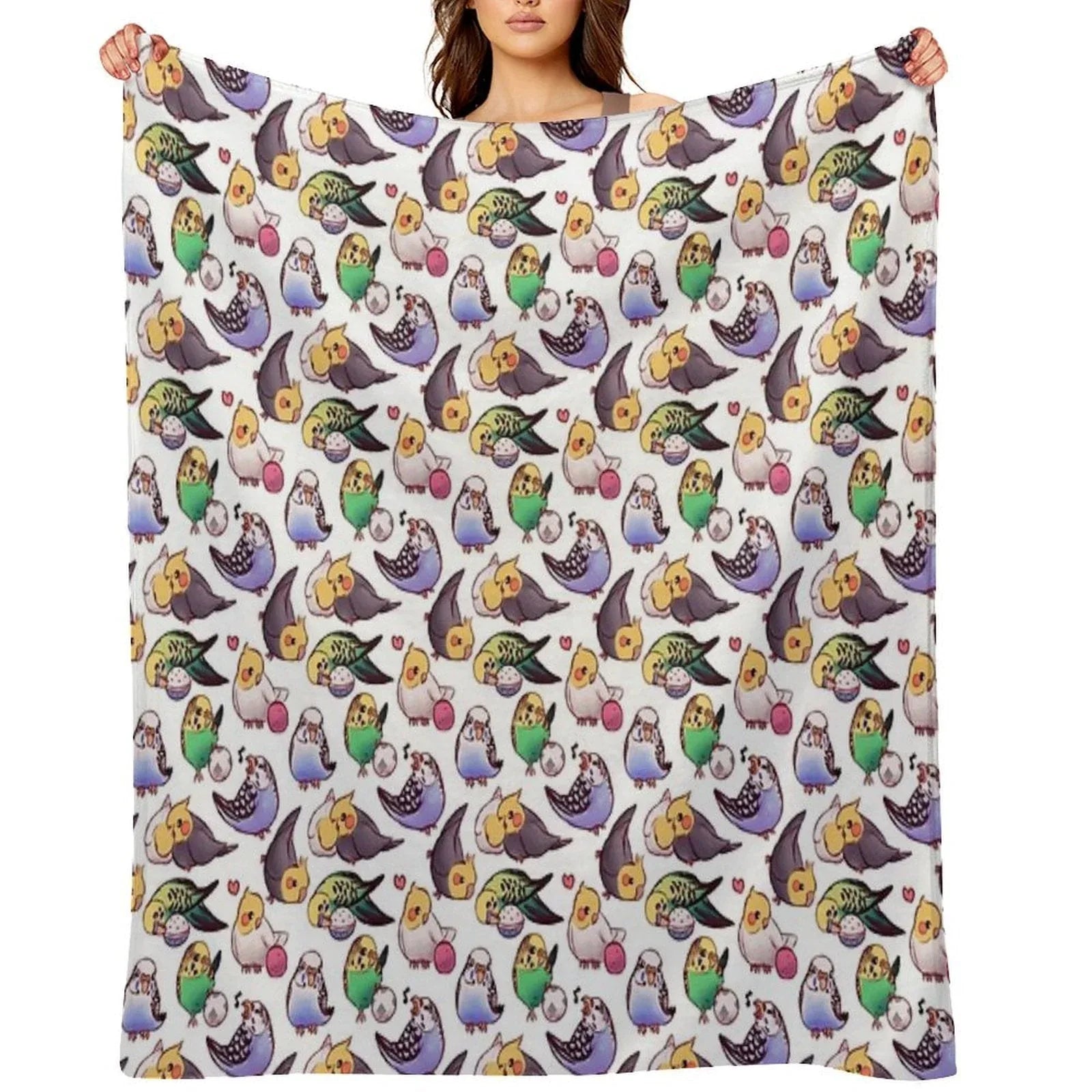 Budgies & Cockatiels Throw Blanket