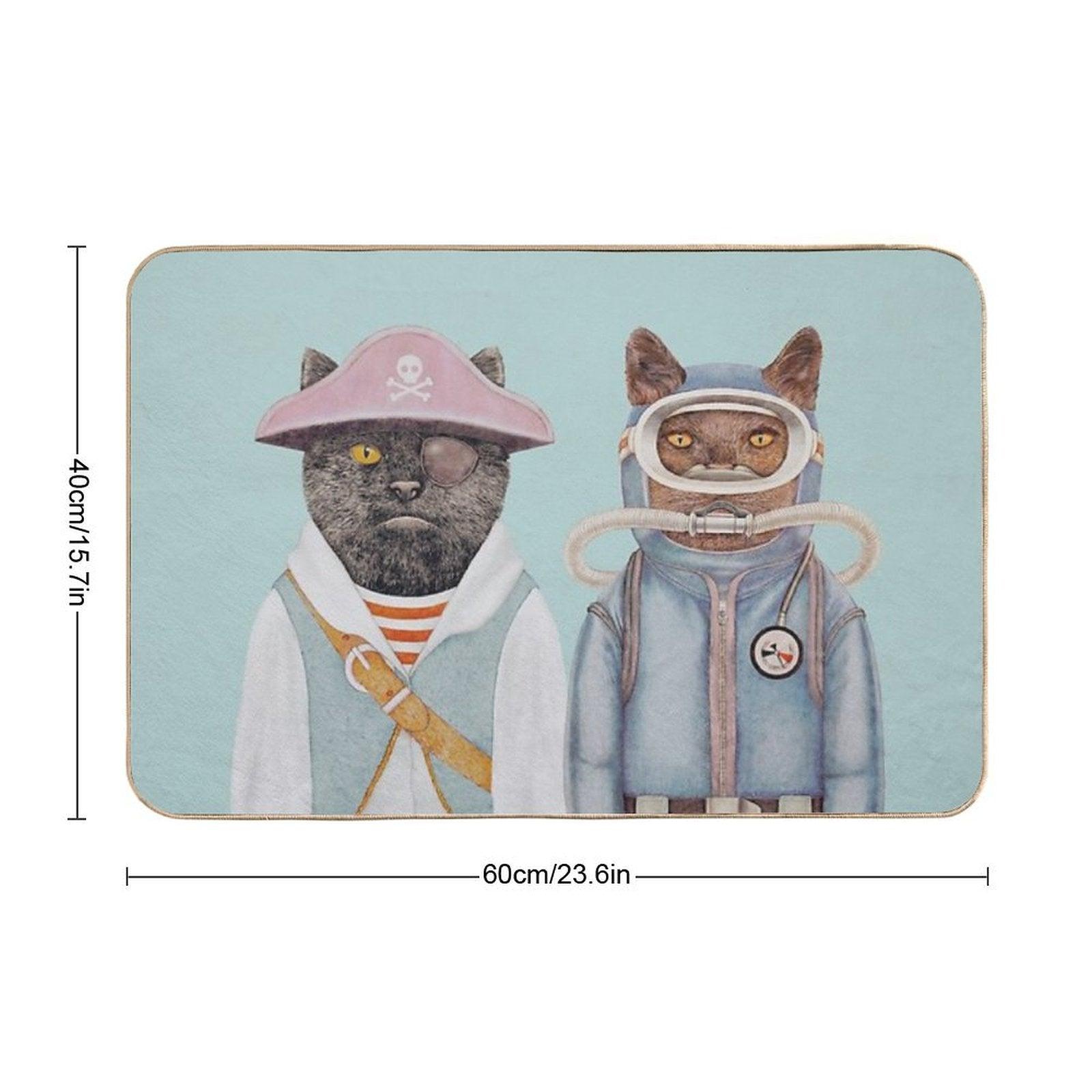 Aquatic Cats Bath Mat
