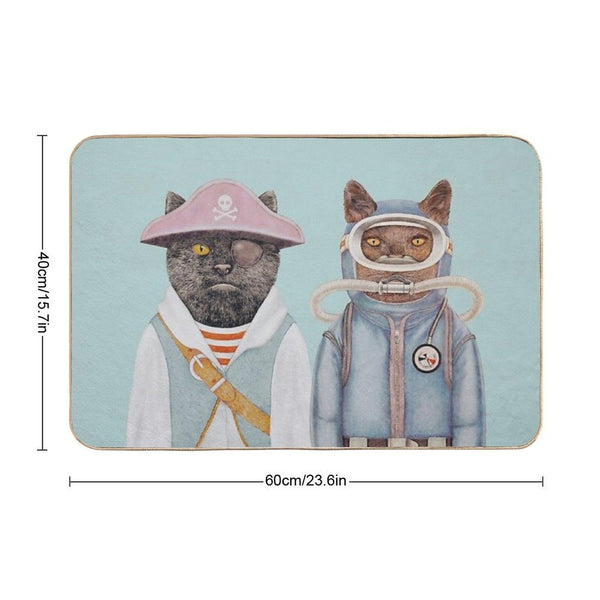 Aquatic Cats Bath Mat