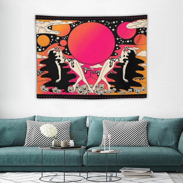 Groovy Ladies at Sunset Tapestry