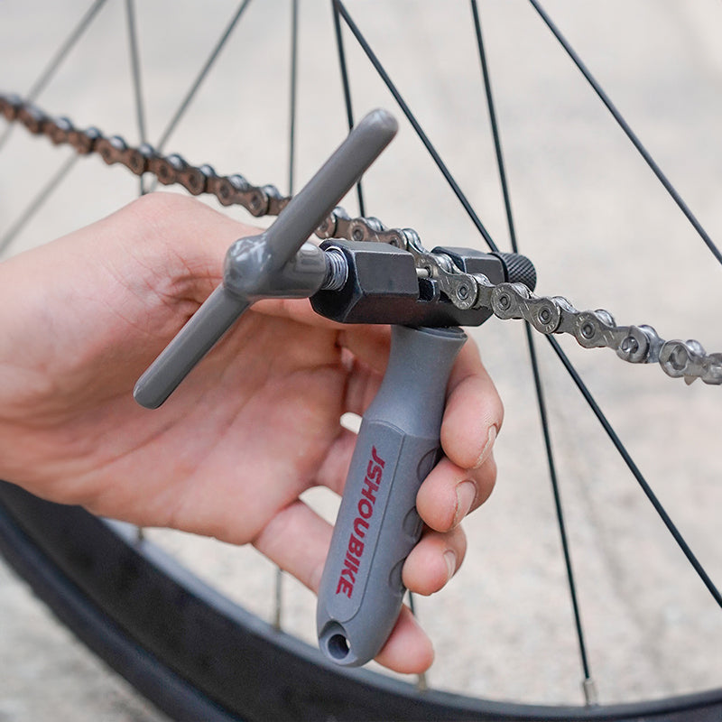 Universal Bike Chain Breaker v3.8: Cuts pins, removes links. For single - 12 speed MTB, road bikes. Repair tool.