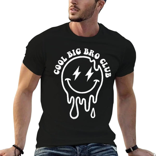 Groovy Cool Big Bro Club Brother Matching Family 2 Sided T-Shirt