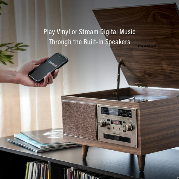 Serenade 8-In-1 Record Player - Walnut
