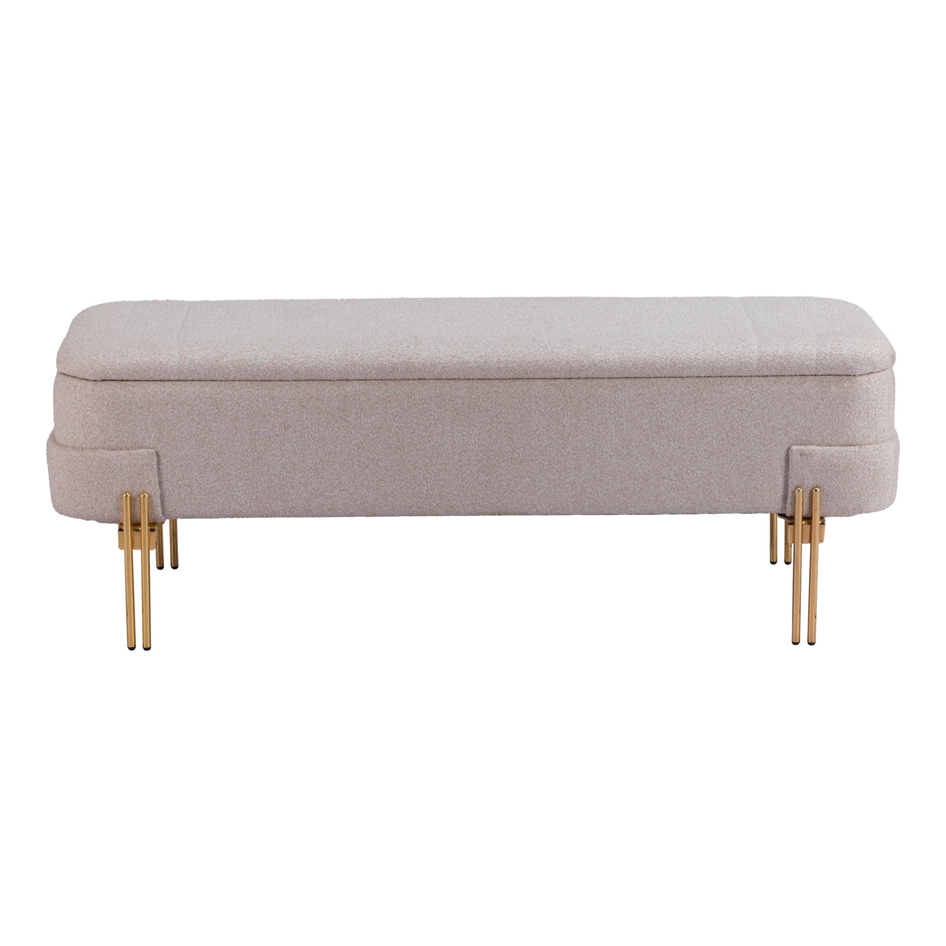 Lebreton Storage Bench Oatmeal Beige