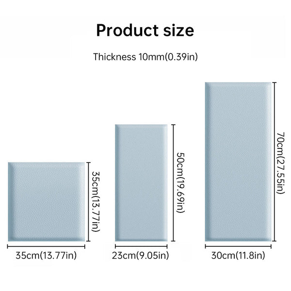 Kids' 3D Wall Stickers, Self - adhesive Soft Leather Bags, Anti - collision Wall & Bedhead Panels, 2 - 8 pcs