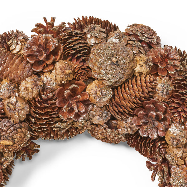 18.5'' PINE CONE WREATH V.I.P Digital Presence