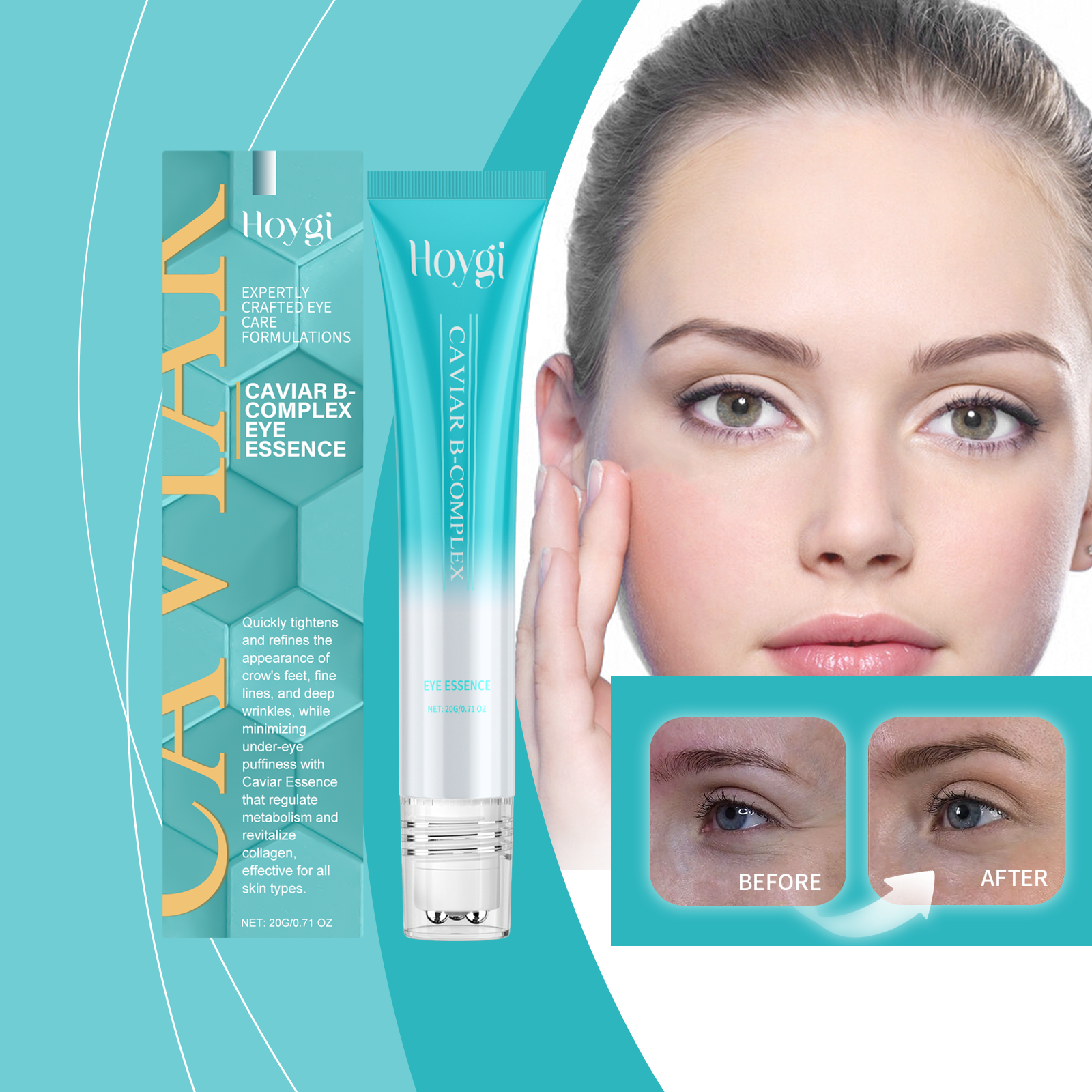 Eye Serum Moisturizes And Reduces Fine Lines Around Eyes And Improves Skin Elasticity Around Eyes