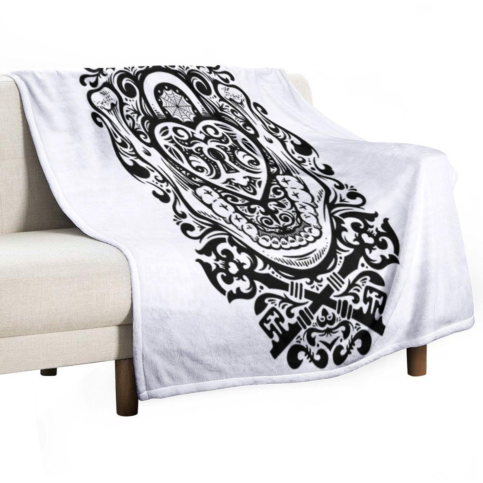 The Key to My Teeth Throw Blanket