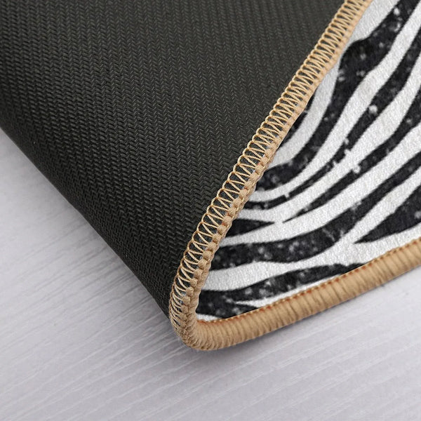 Glitter Zebra Bath Mat