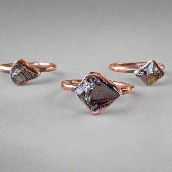 Raw Elite Shungite Ring – Grounding Shield for Calm | By Blackbird & Sage