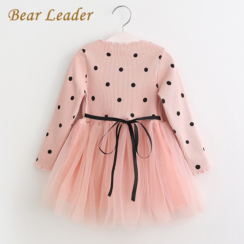 Bear Leader Girls Dress Pentagram Princess Dress Brand Girls Clothes Children Clothing European and American Style Girls Dresses