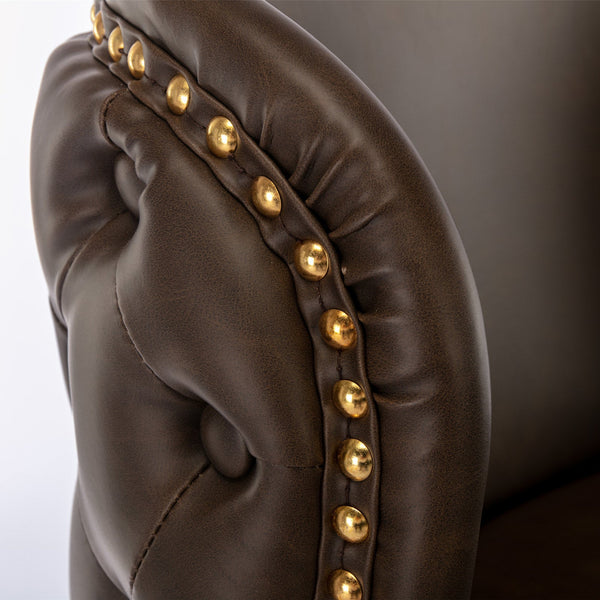 Furniture, Swivel Barstools Adjusatble Seat Height, Modern PU Upholstered Bar Stools