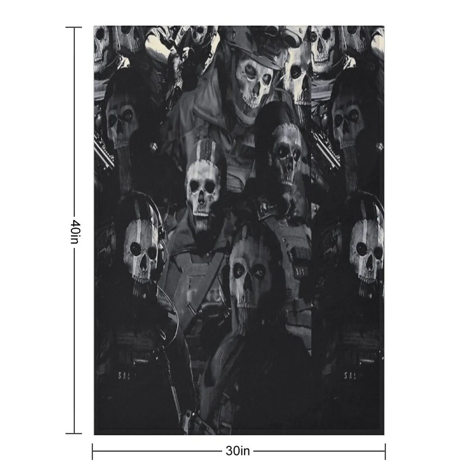 Simon Ghost Riley Throw Blanket