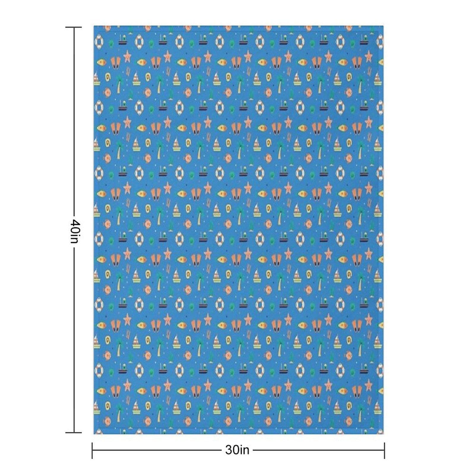 By The Sea Throw Blanket