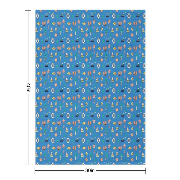 By The Sea Throw Blanket