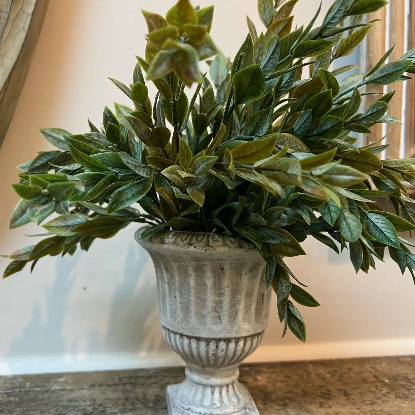 Cement Pedestal Planter Urn