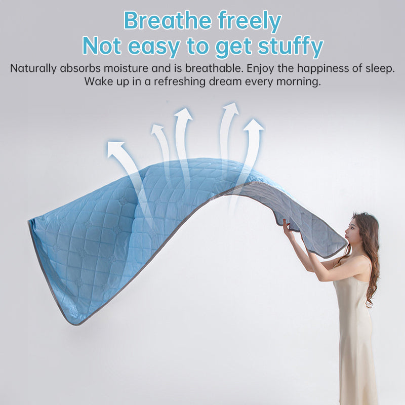 Grade A Cooling Blanket: Soft, breathable, king/queen size, summer lightweight cool comforter.
